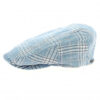 Blue checkered Flat Cap