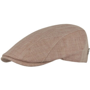 Brick Linen Flat Cap