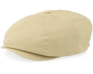 Brood Low Cap Washed Khaki Flat Cap
