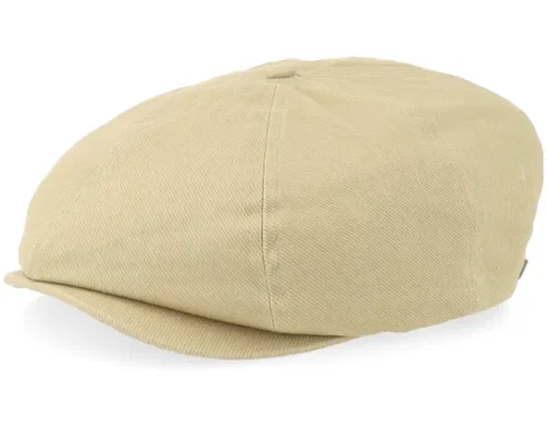 Brood Low Cap Washed Khaki Flat Cap