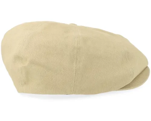 Brood Low Cap Washed Khaki Flat Cap