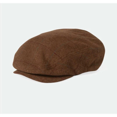Brown and Beige Flat Cap