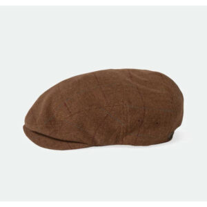 Brown and Beige Flat Cap