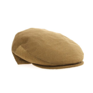 Camel Cashmere Flat Cap