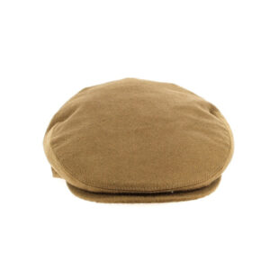 Camel Cashmere Flat Cap