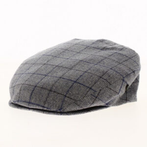 Checkered Grey Flat Cap