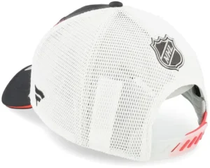 Chicago Blackhawks Authentic Pro Draft Podium BlackWhite Trucker Cap
