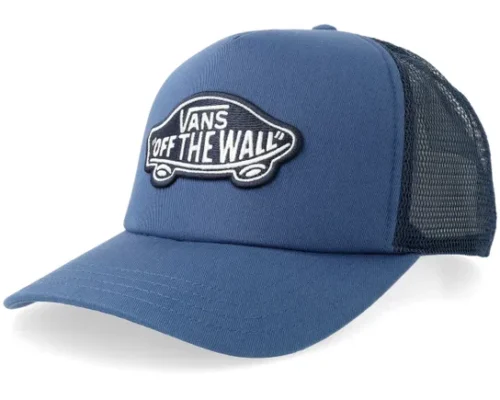 Classic Patch Curved Bi True Navy A-Frame Trucker Cap