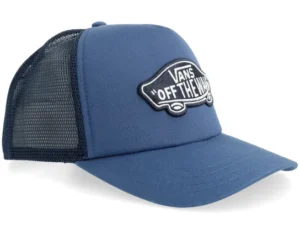 Classic Patch Curved Bi True Navy A-Frame Trucker Cap