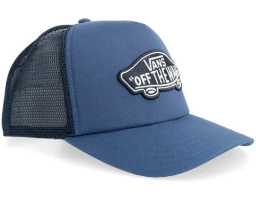 Classic Patch Curved Bi True Navy A-Frame Trucker Cap