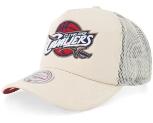 Cleveland Cavaliers Evergreen Hwc Off White A-Frame Trucker Cap