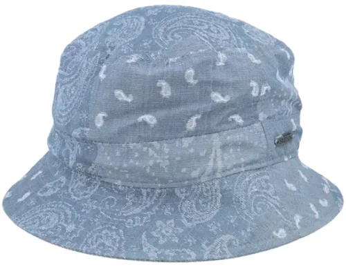 Cotton Linen Blue Bucket Hat