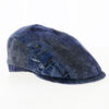 Curved Denim Patchwork Flat Cap