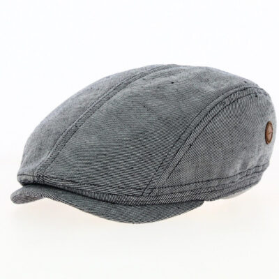 Didier Linen Blue Flat Cap