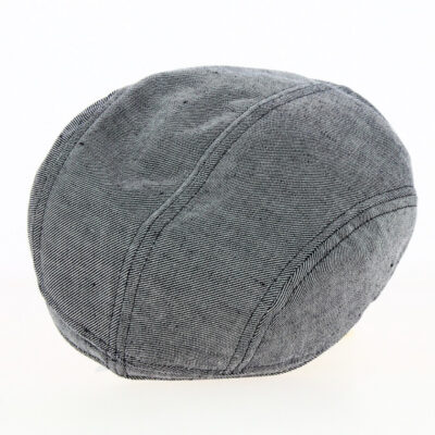 Didier Linen Blue Flat Cap