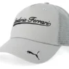 Ferrari F1 26 Script Puma Flat Grey A-Frame Trucker Cap