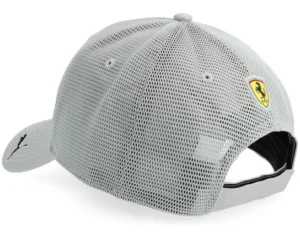 Ferrari F1 26 Script Puma Flat Grey A-Frame Trucker Cap