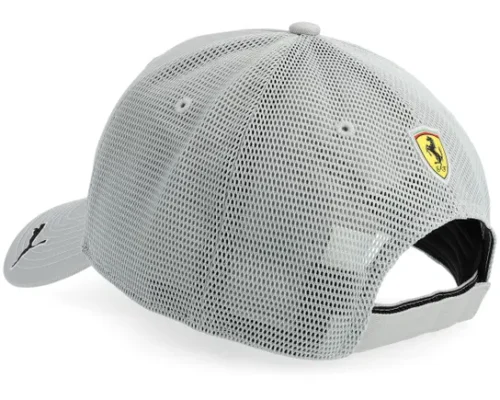Ferrari F1 26 Script Puma Flat Grey A-Frame Trucker Cap