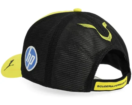Ferrari F1 Hamilton Special Edition Silverstone British Gp YellowBlack A-Frame Trucker Cap