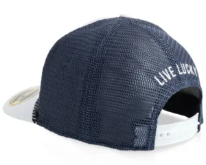 Granite White Navy Trucker Cap