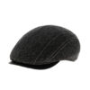 Grey Black Flat Cap