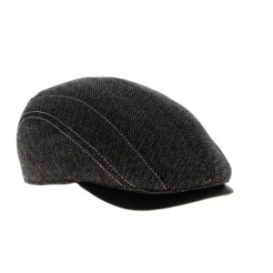 Grey Black Flat Cap
