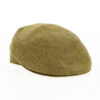 Herringbone Mustard Yellow Flat Cap