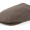 Hooligan Low Cap Grey Brown Gold Flat Cap