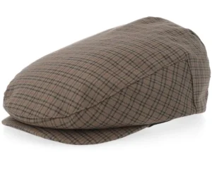 Hooligan Low Cap Grey Brown Gold Flat Cap