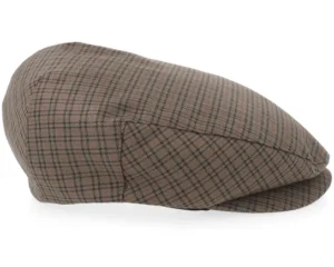 Hooligan Low Cap Grey Brown Gold Flat Cap