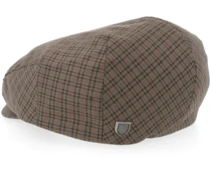 Hooligan Low Cap Grey Brown Gold Flat Cap