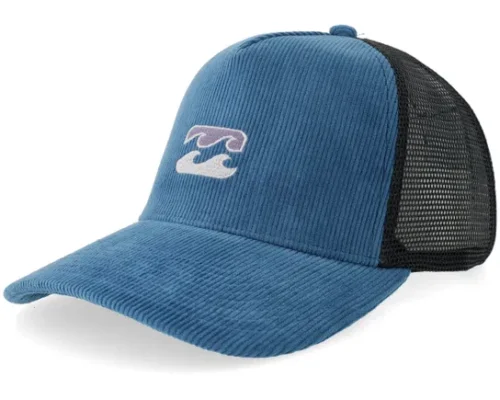 Icon Corduroy Real Teal A-frame Trucker Cap