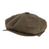 Irish Linen Brown Newsboy Cap