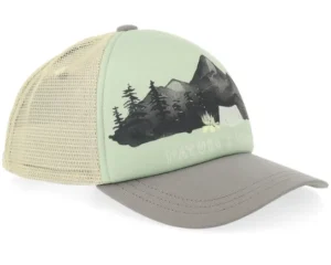Kids Animal Mesh Cap K Print Green Zinnia Trucker Cap
