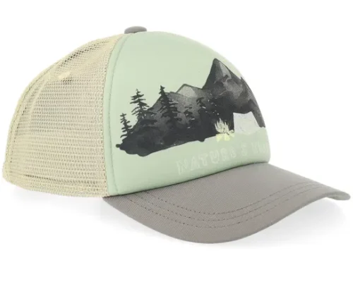Kids Animal Mesh Cap K Print Green Zinnia Trucker Cap