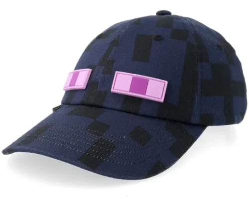 Kids Minecraft Sylas Cap Enderman Navy Dad Cap
