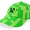Kids Minecraft Sylas Creeper Green Dad Cap