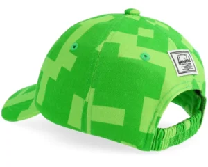 Kids Minecraft Sylas Creeper Green Dad Cap