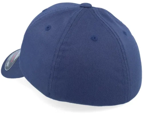 Kids T-rex Dino Brown Patch Navy Stretch Fit Cap