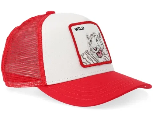 Kids Wild Tiger Mini WhiteRush A-Frame Trucker Cap
