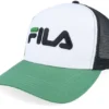Linear Logo White Black Fir Trucker Cap