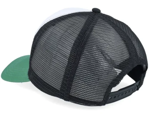 Linear Logo White Black Fir Trucker Cap