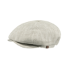 Linen & Cotton Beige Flat Cap