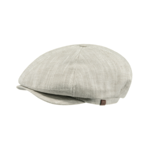 Linen & Cotton Beige Flat Cap