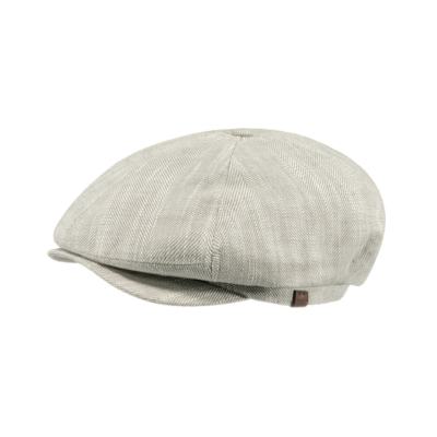 Linen & Cotton Beige Flat Cap