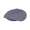 Linen & Cotton Blue Flat Cap