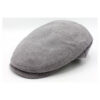 Linen & Cotton Flat Cap in Grey