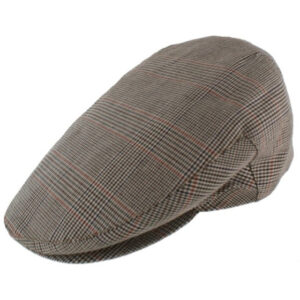 Men Cotton Beige Flat Cap
