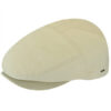 Men Cotton Flat Cap Beige
