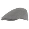 Men Grey Flat Cap